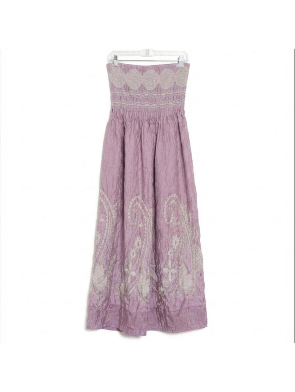 Light Purple with elastic top, Lapis brand "One Size" strapless dress